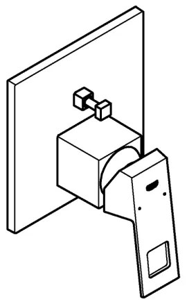 GROHE 24062000 - Baterie Eurocube, crom lucios