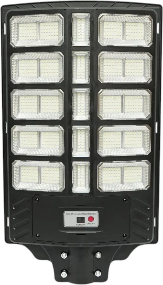 Lampa solara LED iluminat stradal 800W, 6500K, IP65 cu panou solar senzor de miscare telecomanda