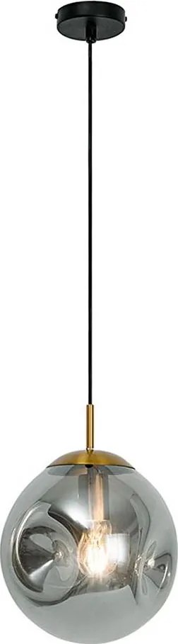 Pendul cu cablu OSCAR 1xE27/40W/230V negru fumuriu