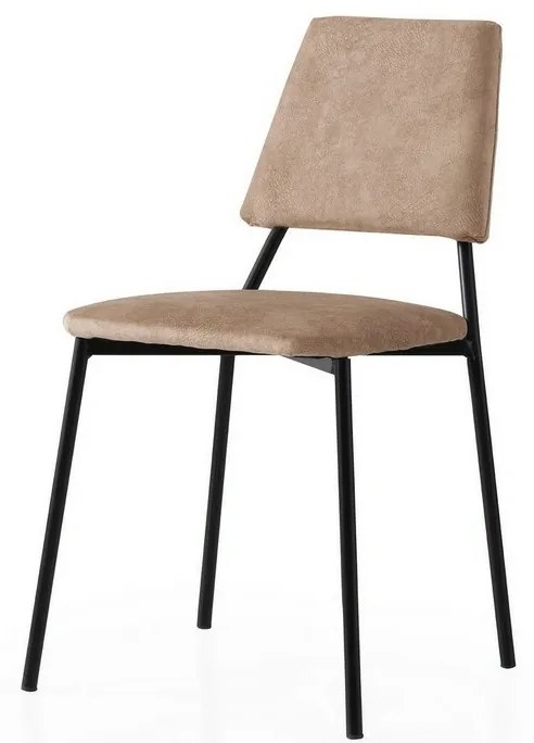 Set de scaune de sufragerie Lima Mink and Black, 2buc.