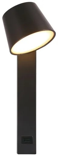 Spot LED de perete cu port USB LED/8W/230V 3000K