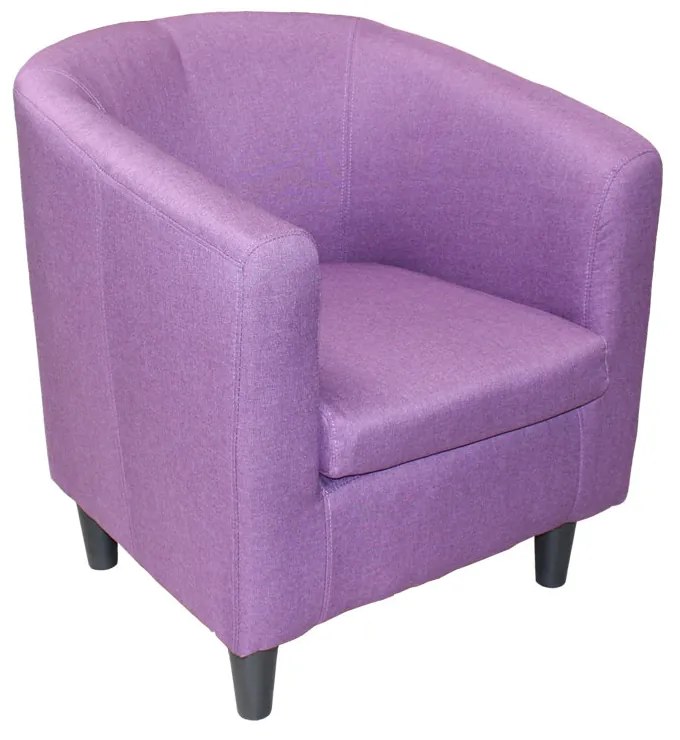 Fotoliu Marshall, 69x78x82 cm, material textil, mov, lemn