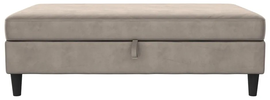 Taburet gri cu tapițerie din catifea Hartford – Støraa