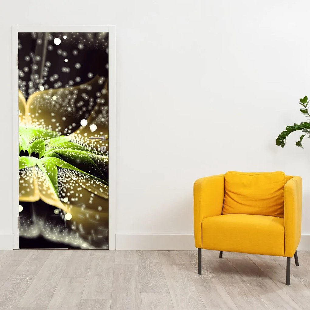 Fototapet pentru ușă - floare în prim plan (95x205cm)