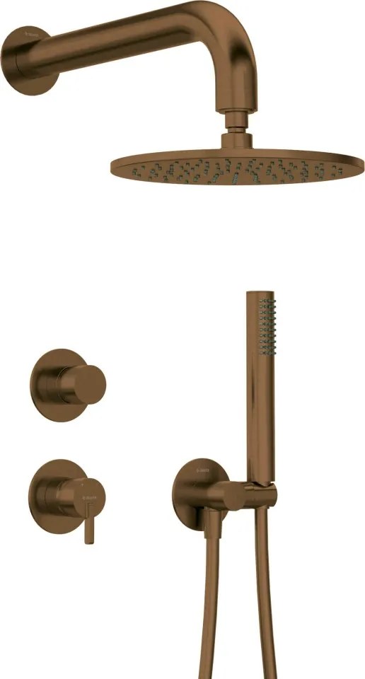 SILIA – Set de duș cu montare îngropată Finisaj: Bronz periat (NQS_C9YK) 🚿✨