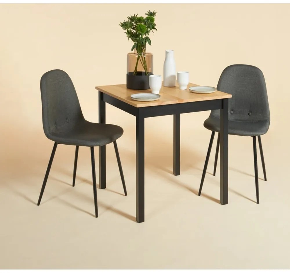 Set 2 scaune dining Bonami Essentials Lissy, gri închis