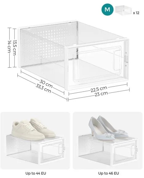 Raft modular BOXIFY cu compartimente, alb
