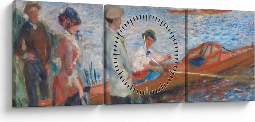 Tablou - Auguste Renoir, Oarsmen at Chatou, reproducere (cu ceas) (90x30 cm)