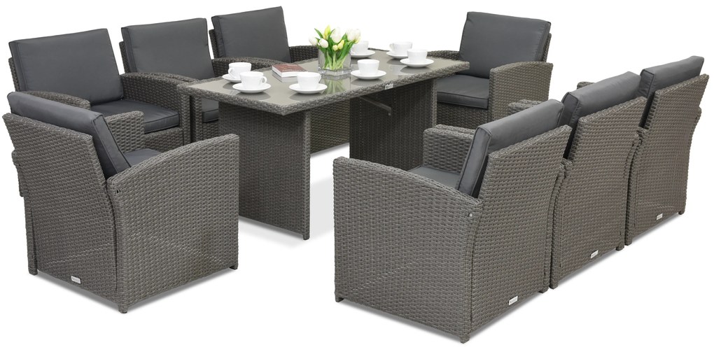 Mobilier terasă Monaco Premium 8 Garden Point antracit