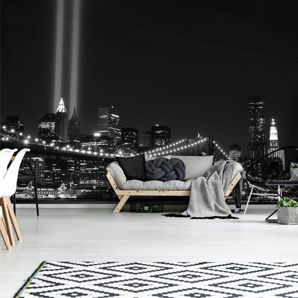 Fototapet - New York Brooklyn Bridge City (254x184 cm)