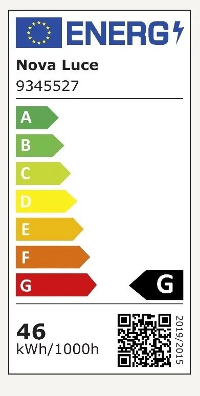 Plafoniera LED dimabila design modern STAKE negru/lemn 45cm