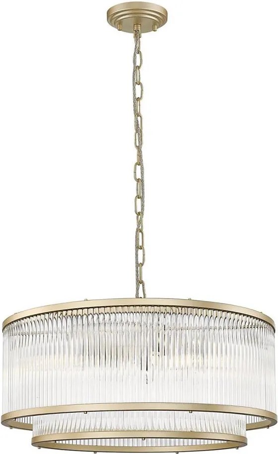 Brilagi - Lustru suspendat pe lanț RAMOS 6xE14/60W/230V auriu