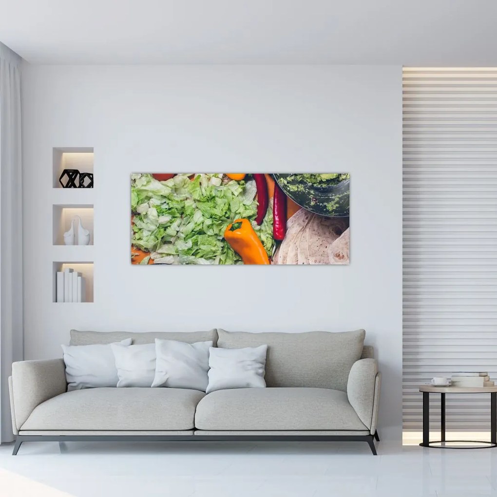 Tablou cu legume (120x50 cm)