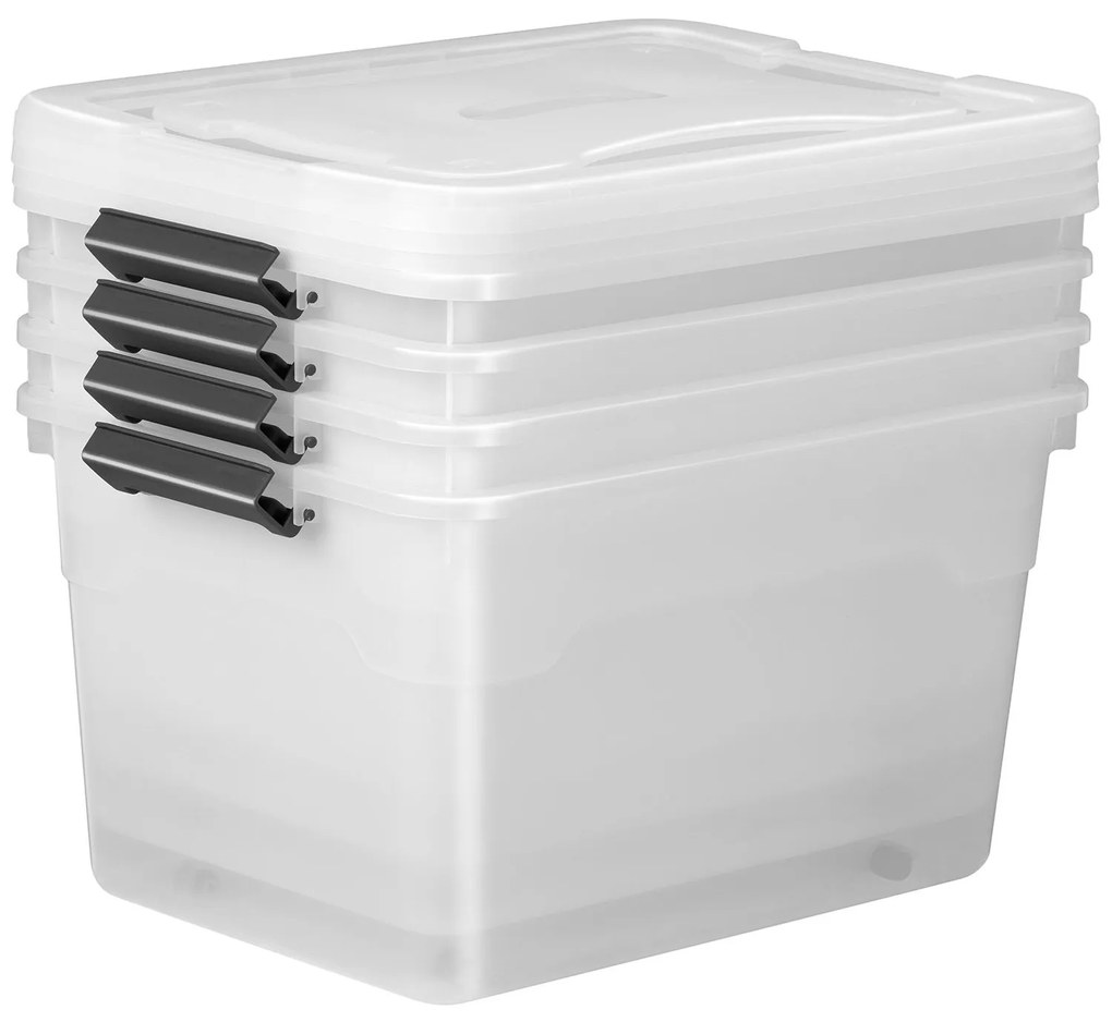 Cutie depozitare - 60L - set de 4
