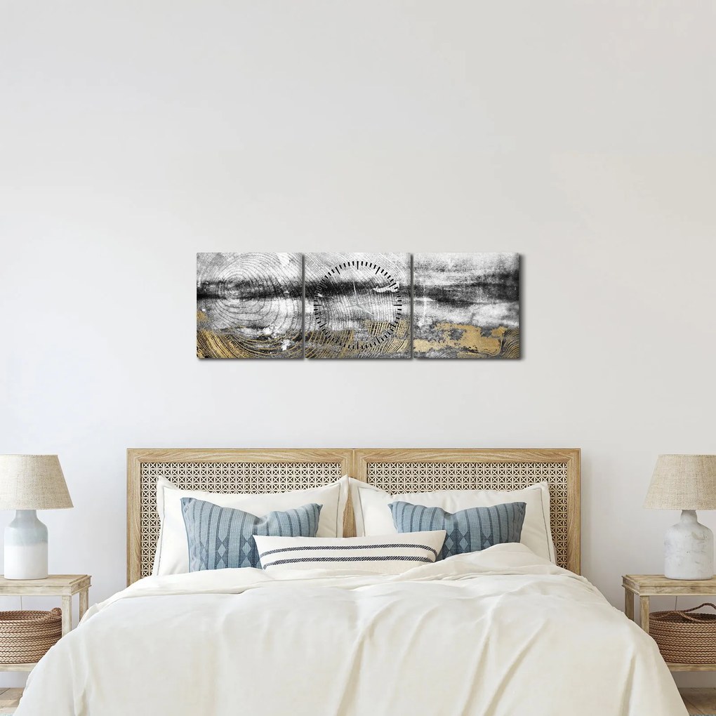 Tablou - Abstract (cu ceas) (90x30 cm)