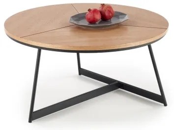 Măsuță de cafea KARIDA 41x80 cm bej/negru