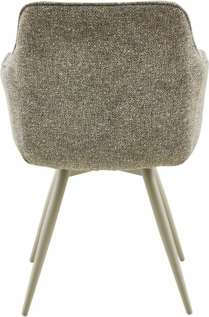 Scaun rotativ de dining MORIX, bej inchis/casmir