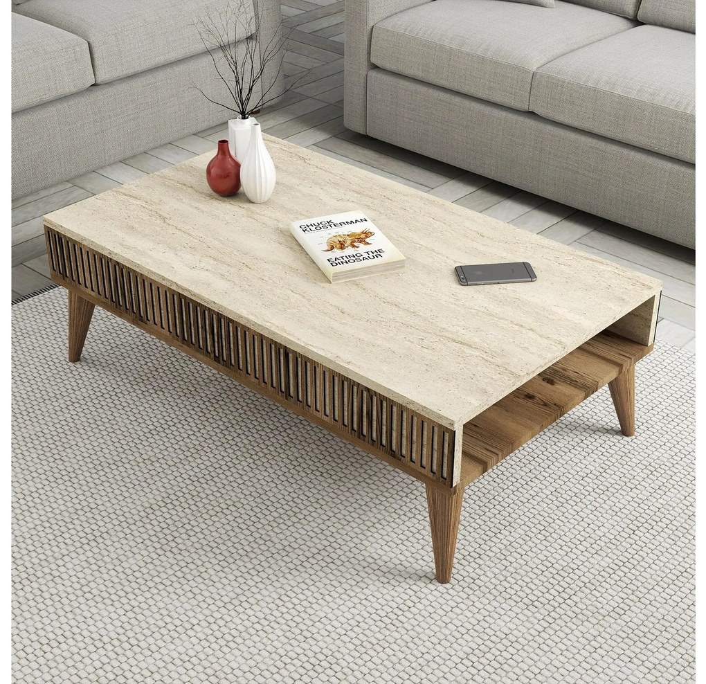 Mobilier living Milhouse set 02 (Nuc + Travertin) . 1102358