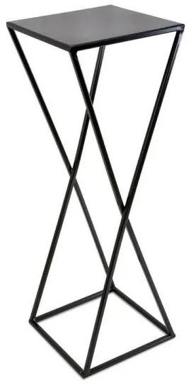 Suport pentru flori 70x24 cm, negru