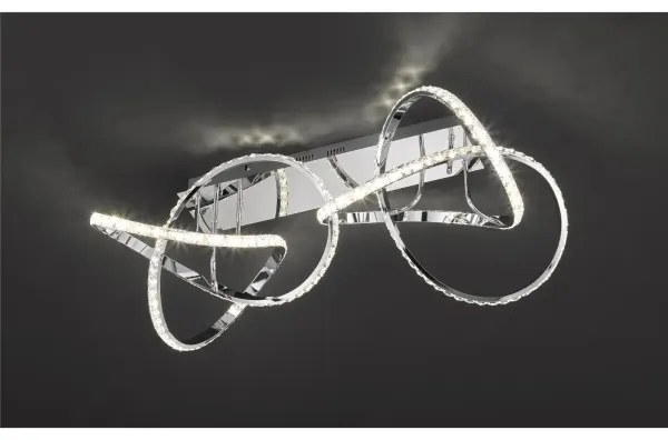 Plafonieră LED dimmabilă ABRO LED/49W/230V, crom lucios