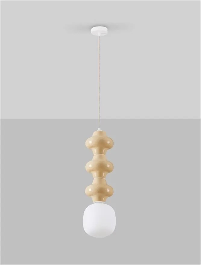Pendul ceramic design modern CHIC galben