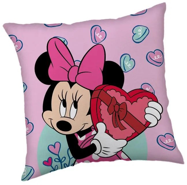 Disney Minnie Purple husa pernă catifea 40x40 cm