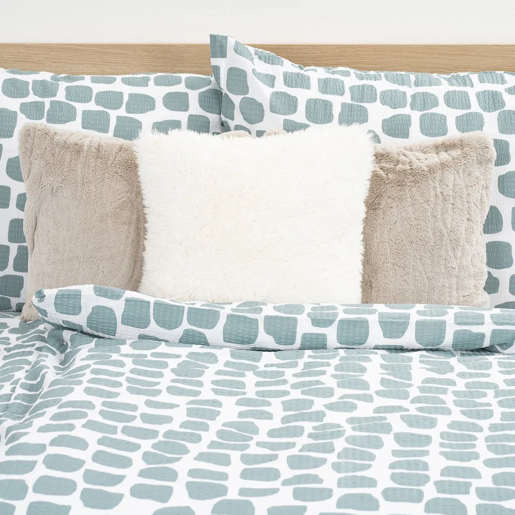 Lenjerie de pat 4Home Stone bumbac creponat, 140 x 200 cm, 70 x 90 cm