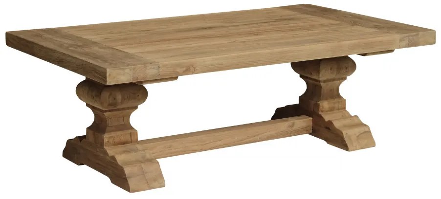 Masuta de cafea dreptunghiulara din lemn 135x75x45 cm maro