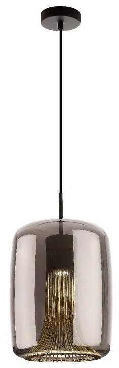 Lustra, Pendul design modern KRISS negru/ crom