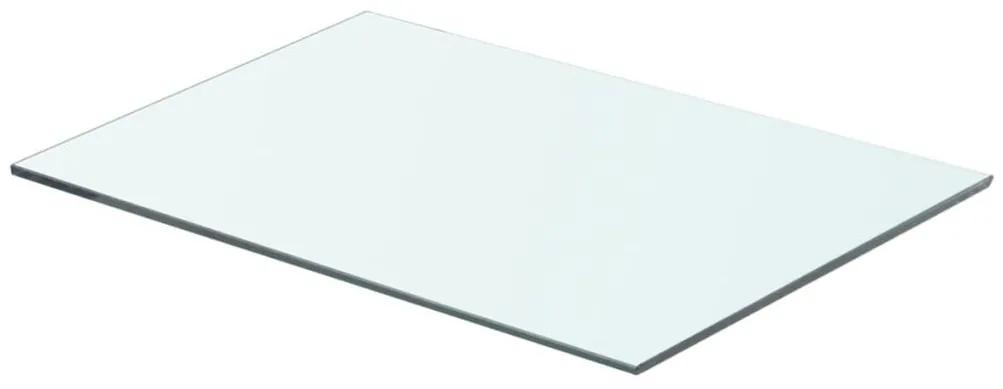 vidaXL Raft din sticlă transparentă, 50 x 30 cm
