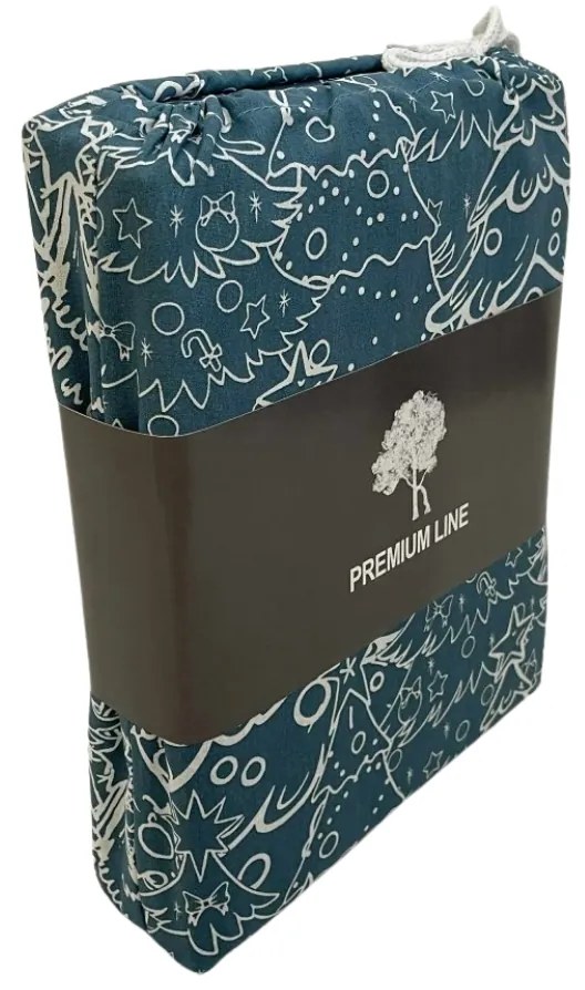 Lenjerie de pat din bumbac FROSTLINE modrozelene Dimensiune lenjerie de pat: 70 x 90 cm | 140 x 200 cm