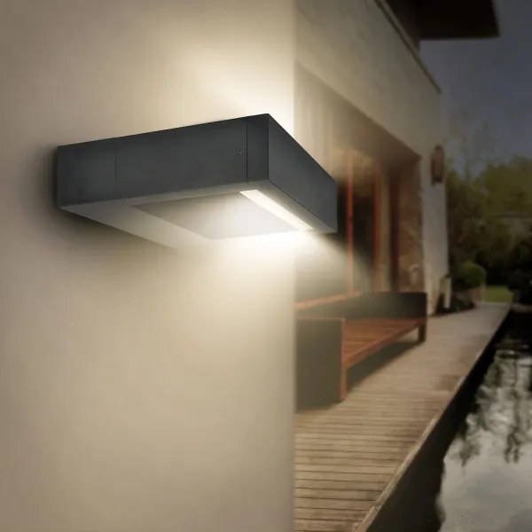 Aplică LED de exterior Brilagi RAGUSA LED/7W/230V 3000/4000/6000K antracit IP54