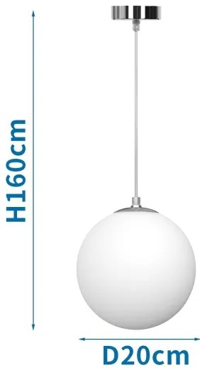 Lustră pe cablu Aigostar 1xE27/40W/230V