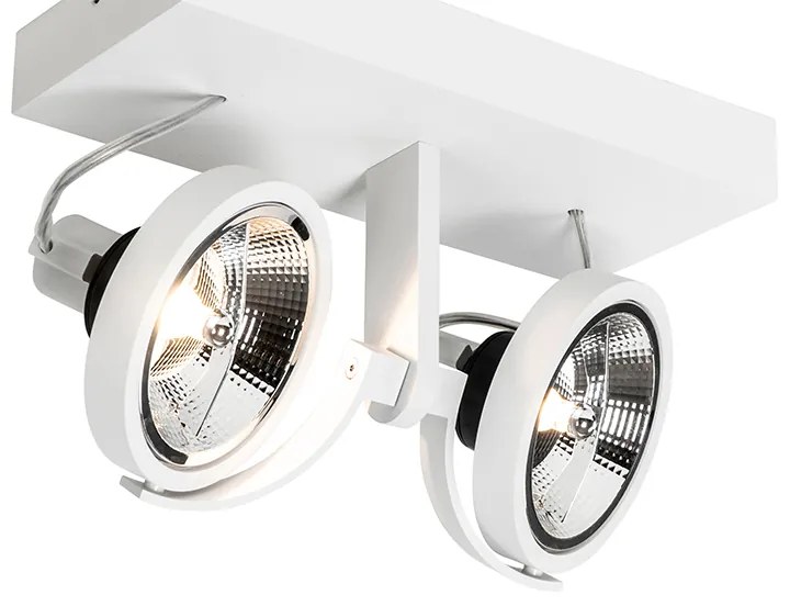 Spotlight modern alb cu 2 lumini - Master 111