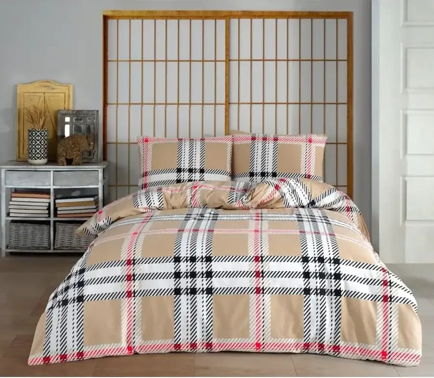 Lenjerie de pat bumbac satinat 2 persoane,homs,serie H280,00043