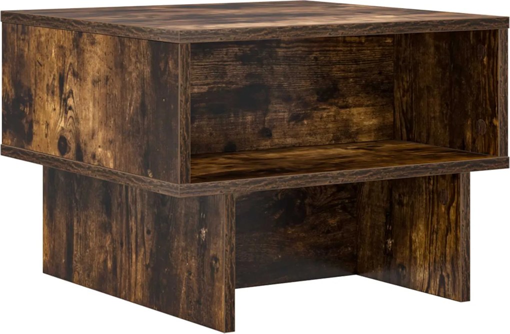 vidaXL Masă de cafea Stejar fumuriu 48 x 46 x 35 cm Lemn compozit