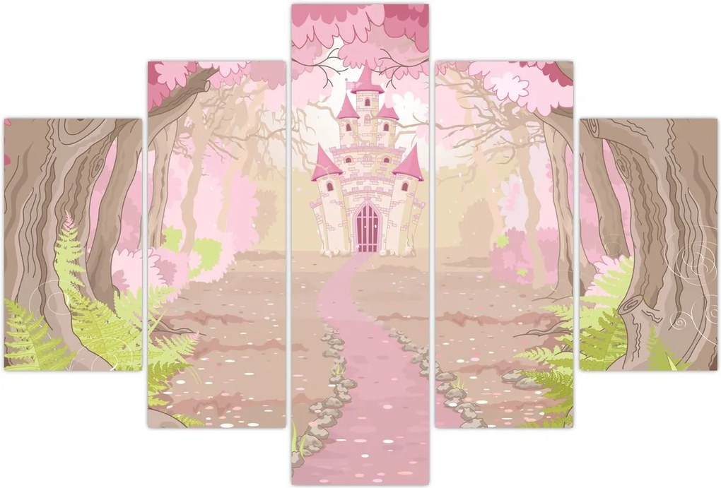 Tablou - Călătorie în regatul roz (150x105 cm)