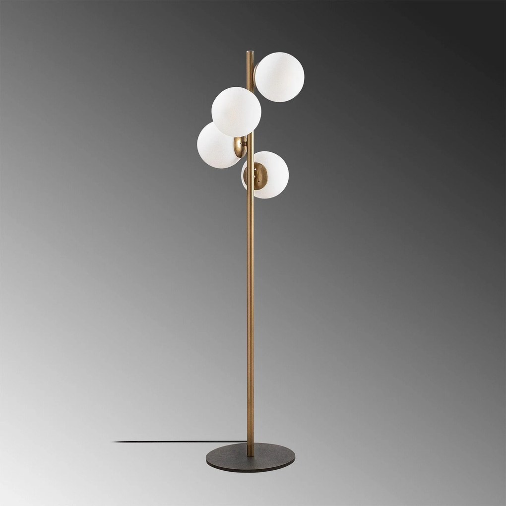 Lampadar Luxer, Aur, 32 x 32 cm