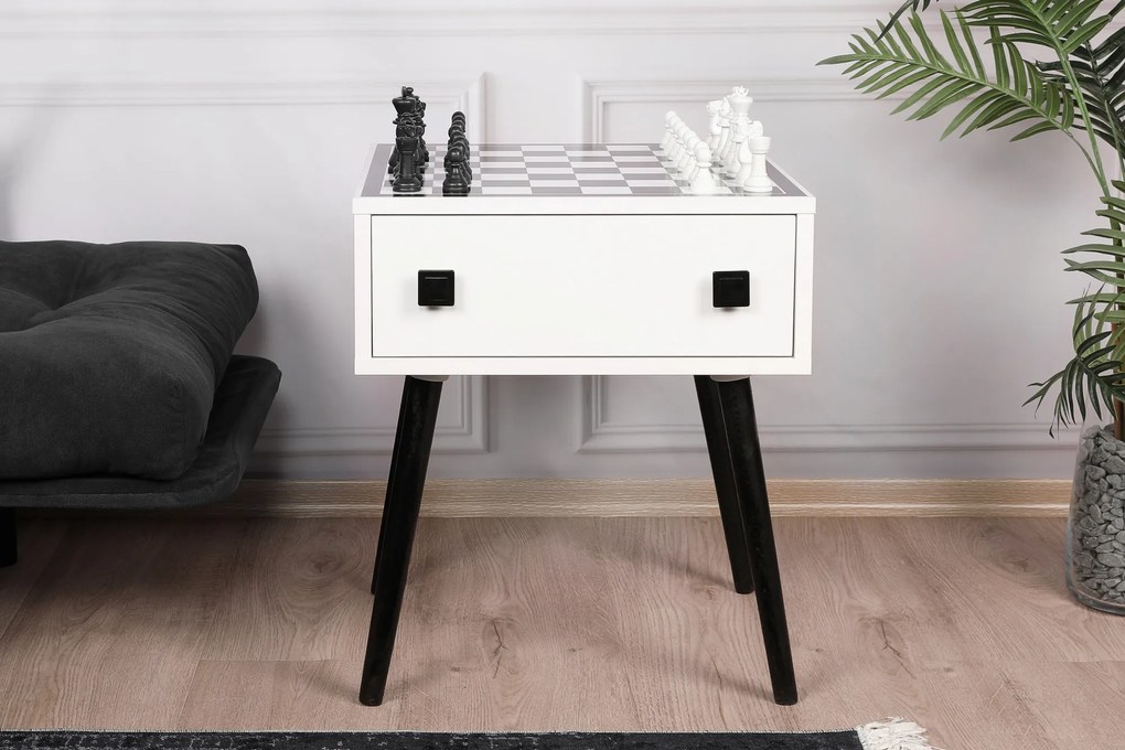 Măsuță pentru șach Chess (alb + negru). 1072667