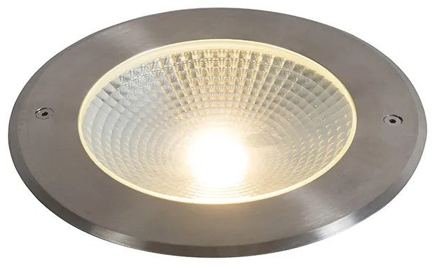 Spot modern pentru sol din oțel inclusiv LED 20W - Bridge