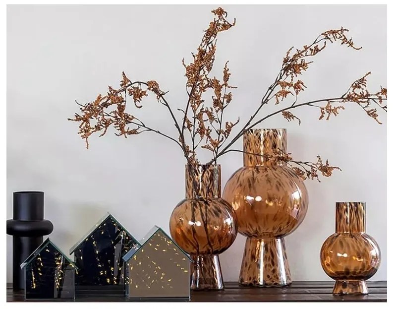 Casuta de sticla cu LED ELITE, gri - mai multe dimensiuni Marime: L