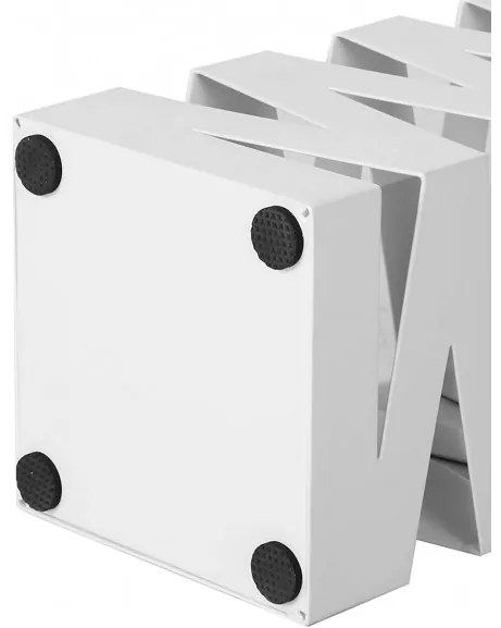 Suport Umbrela Fence White, 15.5 x 15.5 x 49 cm
