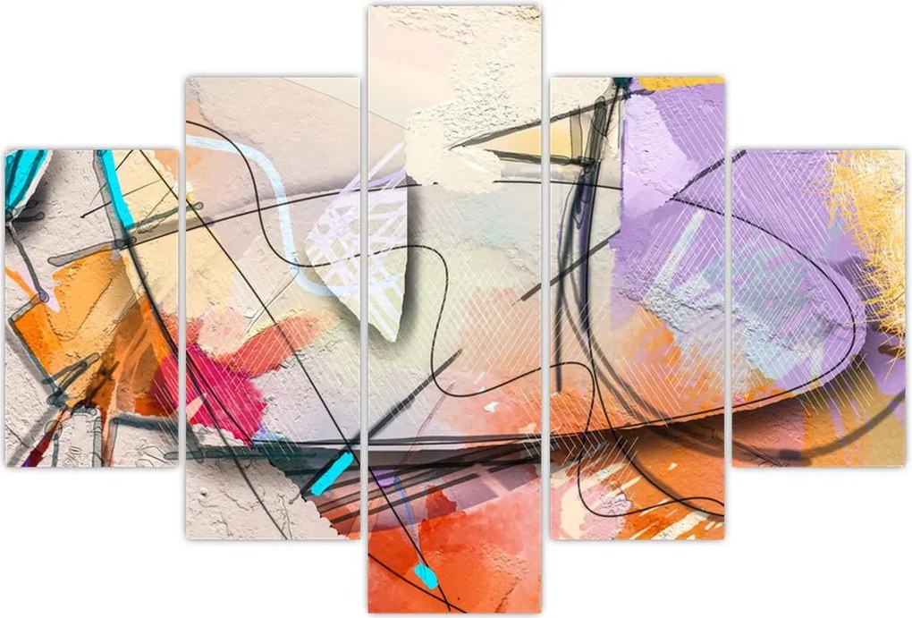 Tablou - Abstract, pasăre (150x105 cm)