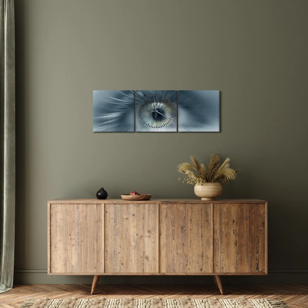Tablou - Privirea ochiului (cu ceas) (90x30 cm)