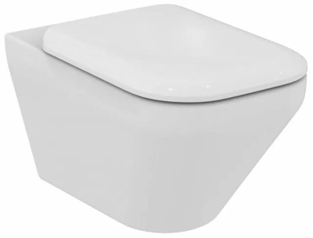 Vas WC suspendat cu capac soft-close Ideal Standard Tonic II Aquablade36x56 cm K316701