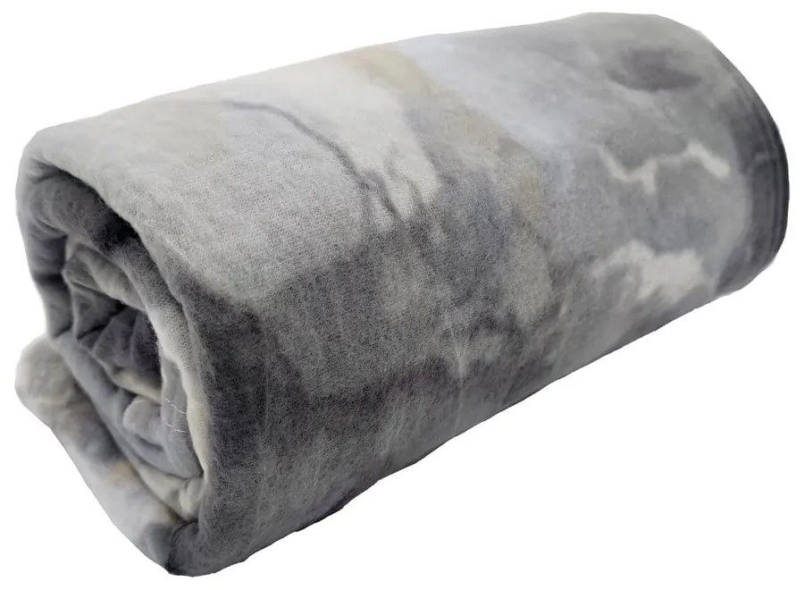 Pătură gri din polar/fleece 150x200 cm Marble – JAHU collections