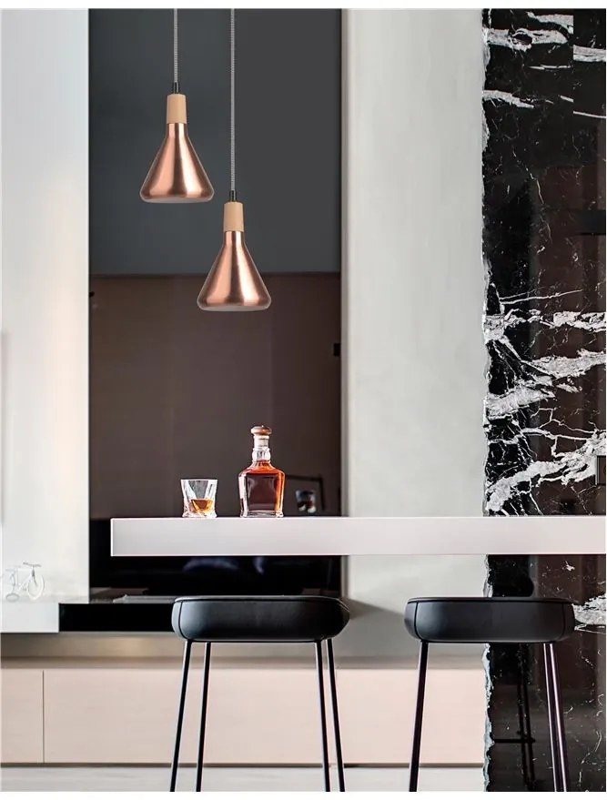 Pendul design modern Venanzio cupru NVL-7605175