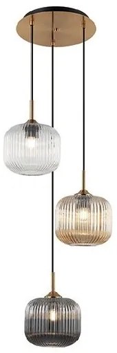 Lustra cu 3 pendule design modern Fannel MIX