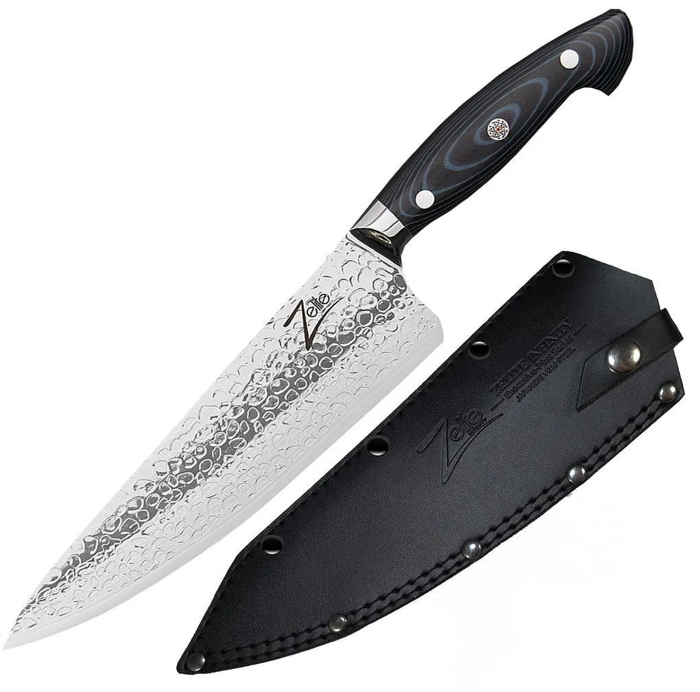 Seria Executive-Plus,cuțitul bucătarului 8”, oțel damasc 61 HRC