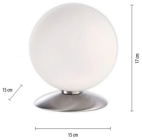 Lampă LED de masă dimabilă BUBBA 1xG9/3W/230V crom mat Paul Neuhaus 4013-55